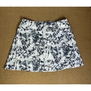 ZERO RESTRICTION Women's Sadie Skort Skirt XL‎ Polyester Pockets Cloud Pattern